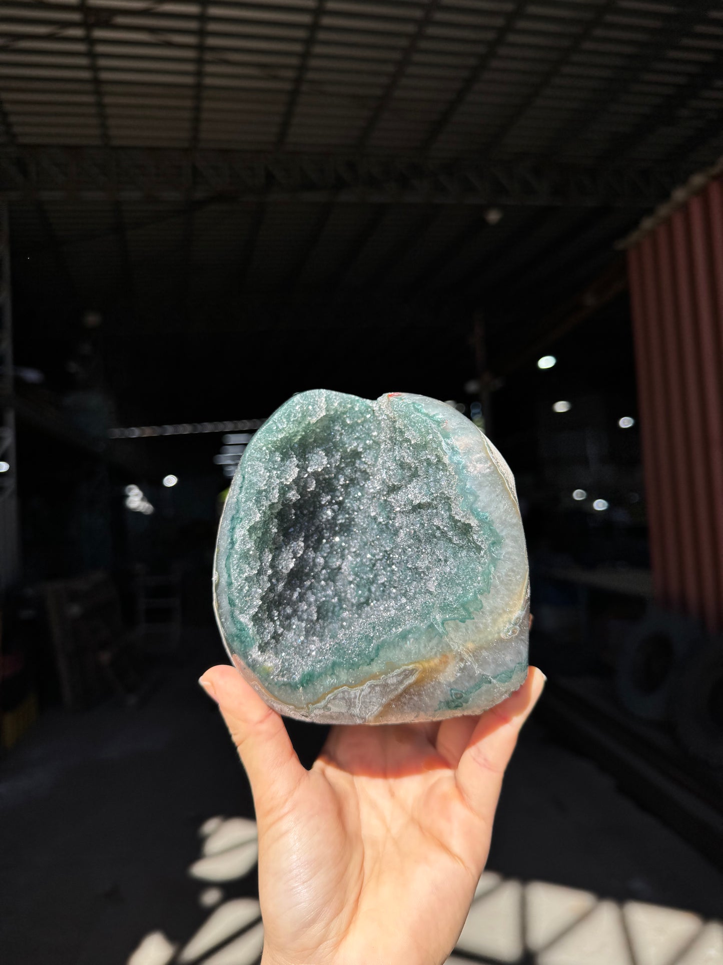 Green rainbow cavity piece