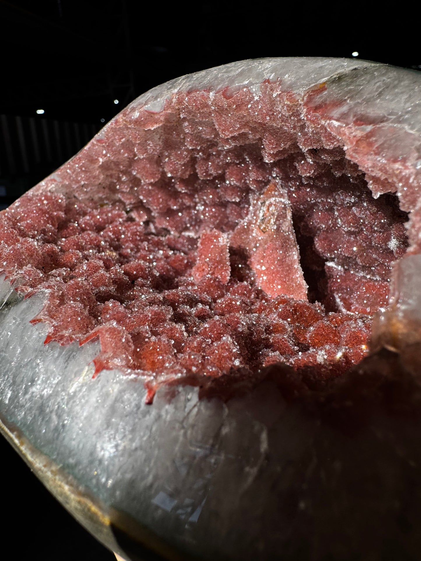Red special formation geode