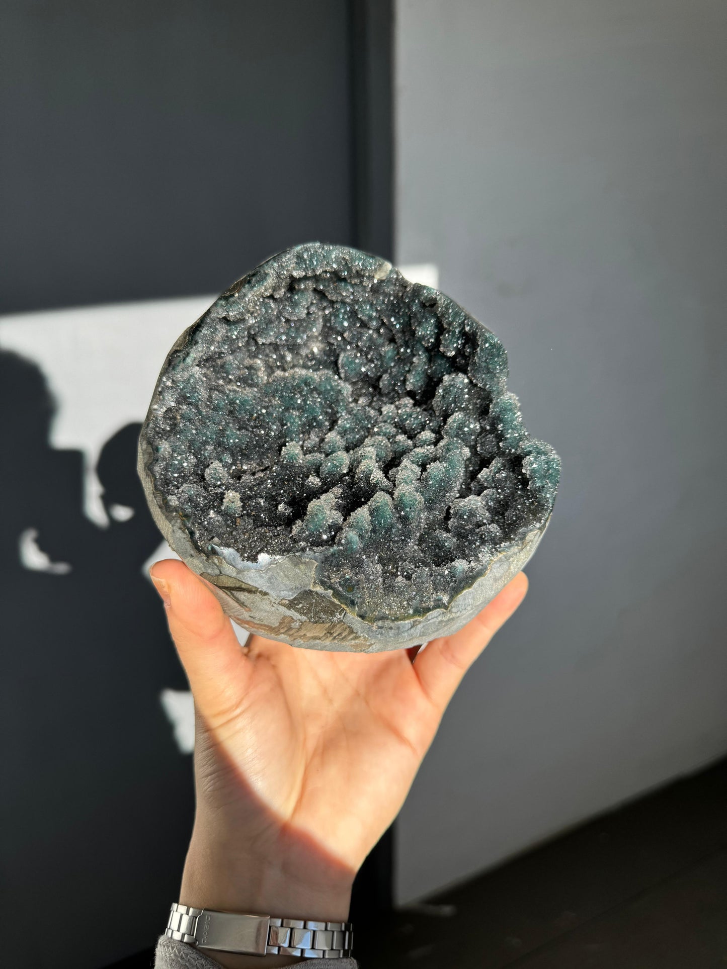 Green forest stalactite piece