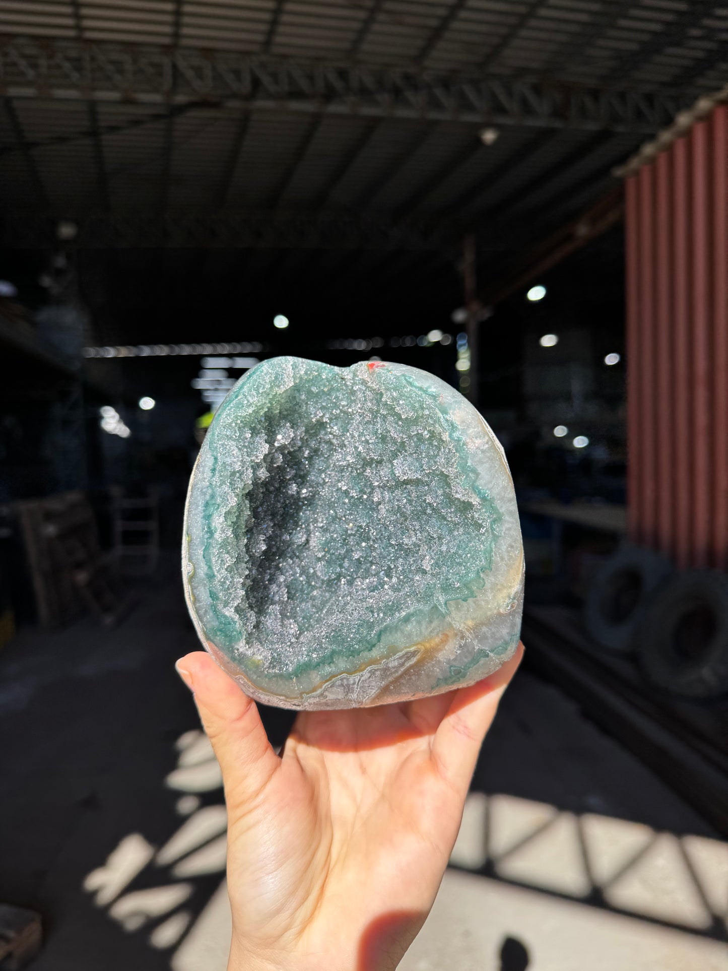Green rainbow cavity piece