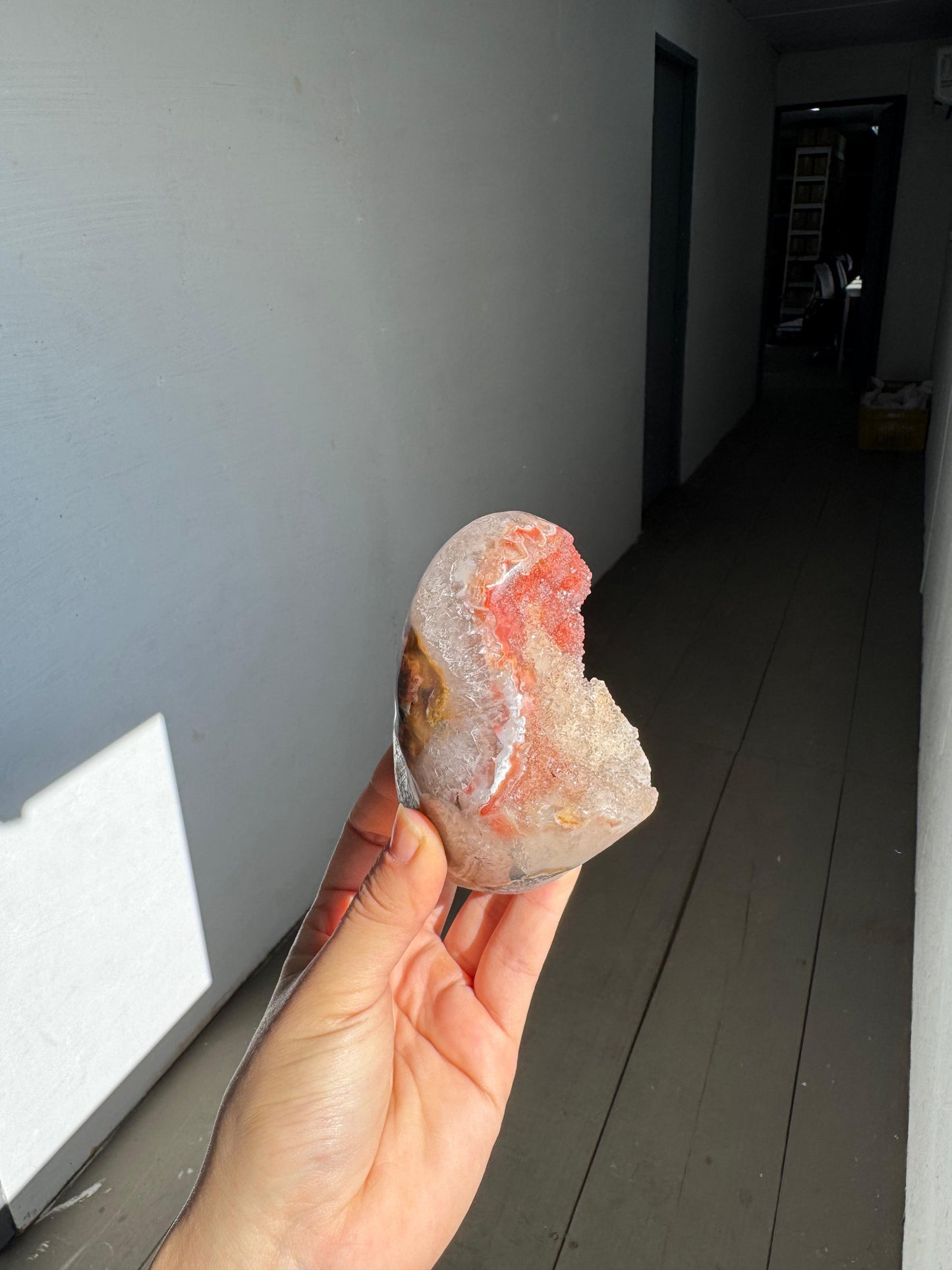 Mini red jasper cut base