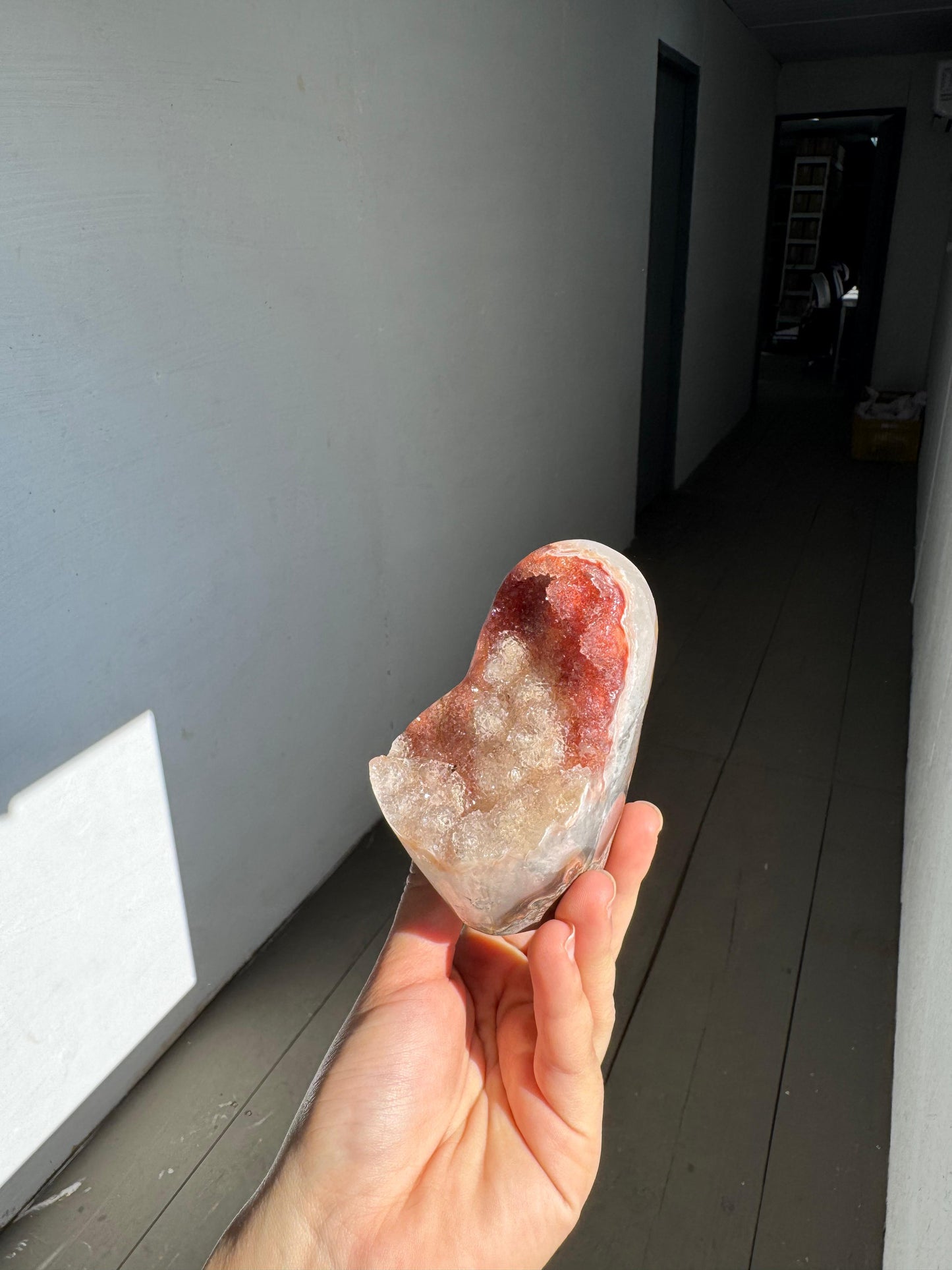 Mini red jasper cut base