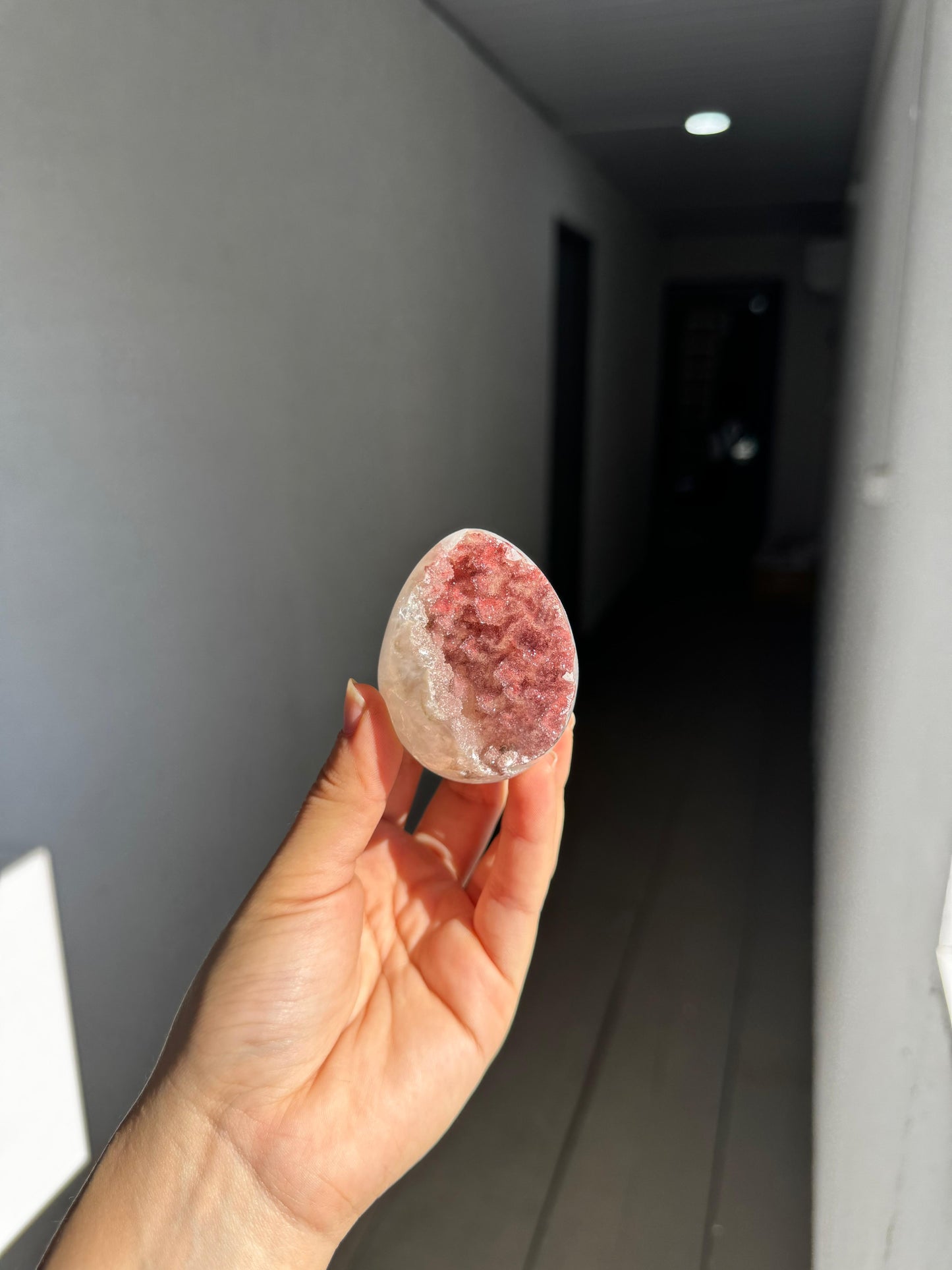 Mini fine sugar quartz egg