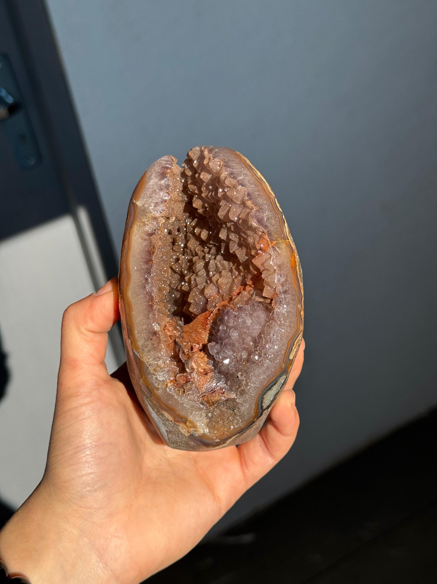 Pseudomorph amethyst sugar piece