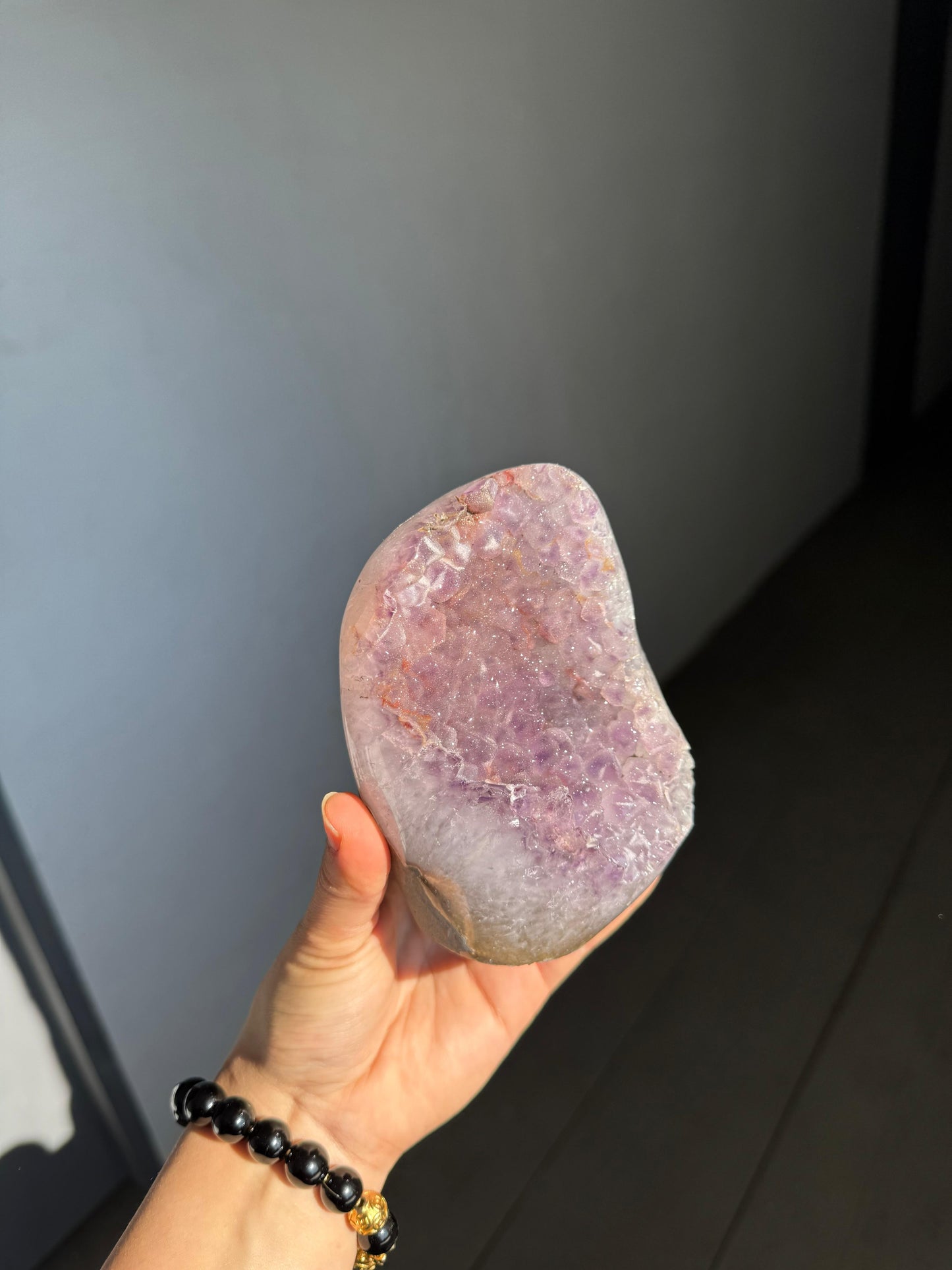 Amethyst sugar piece