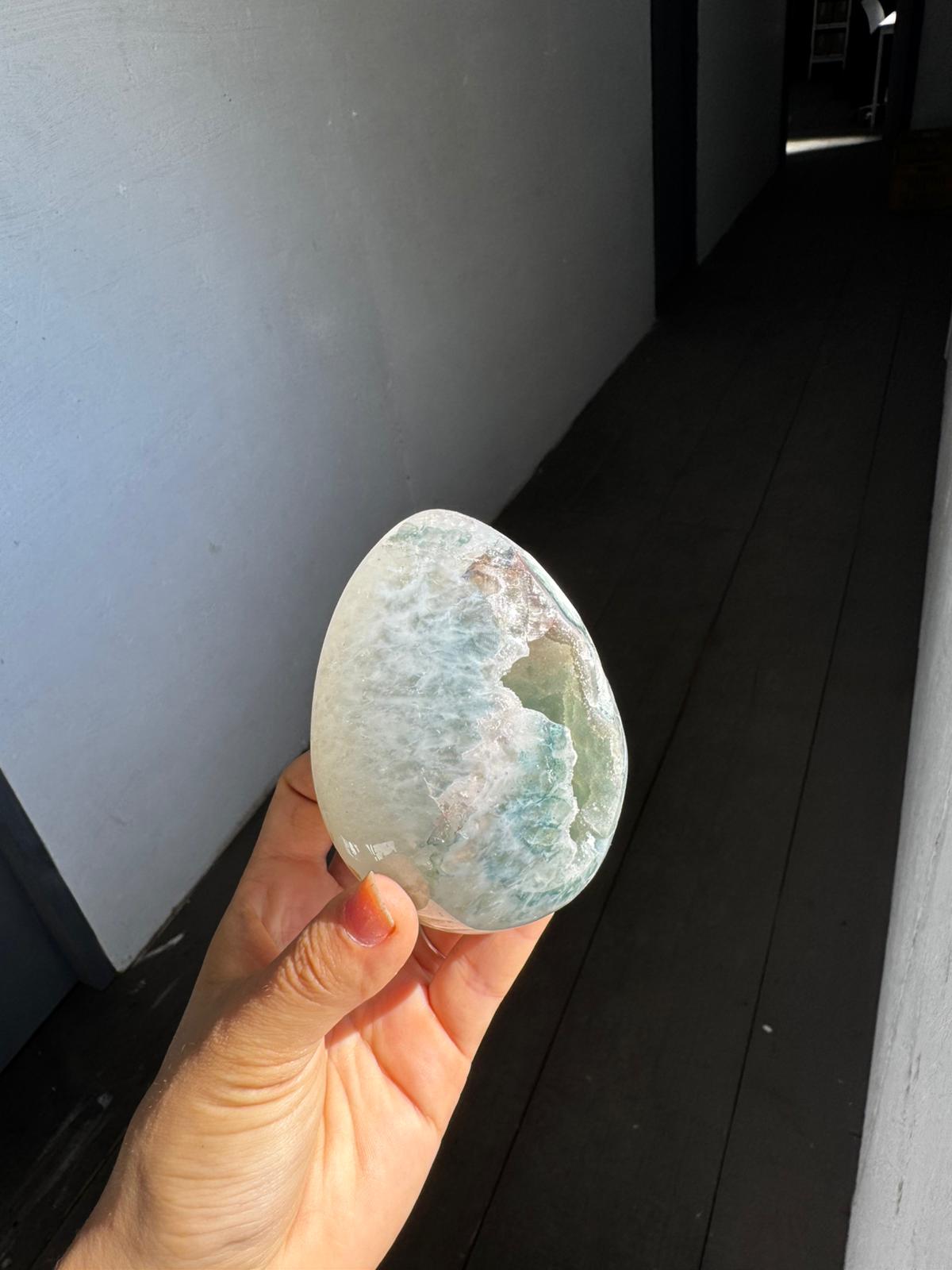 Mini green rainbow egg