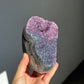 Bicolor amethyst rainbow cut base
