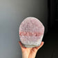 Lavender red amethyst sugar piece