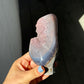 Small agate pink freeform