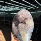 Blue agate specimen amethyst