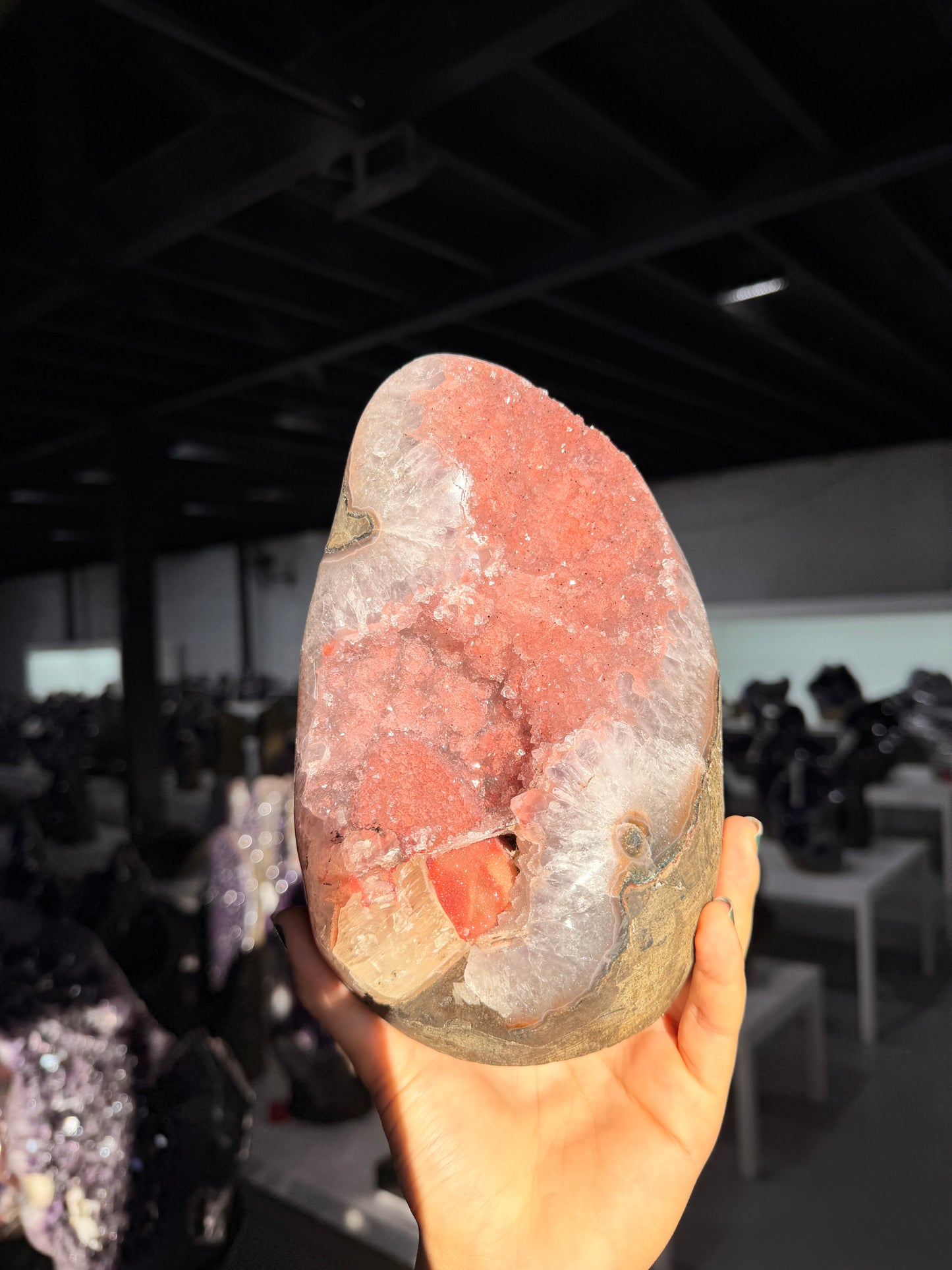 Baby pink calcite piece