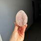 Pink quartz egg