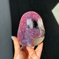 Red amethyst calcite formation