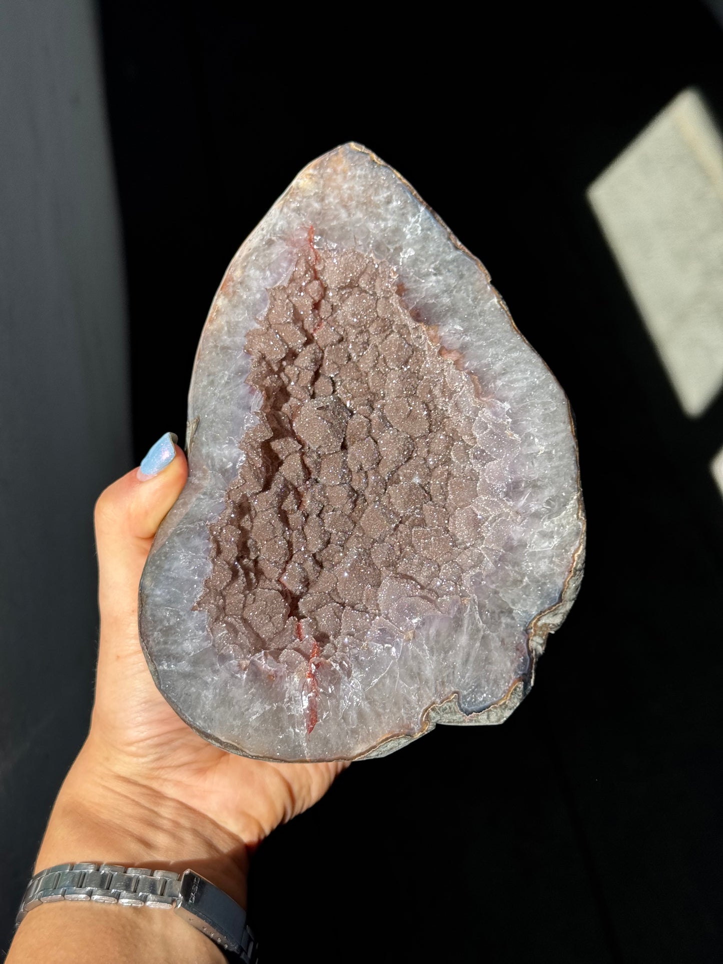 Grape sugar quartz piece