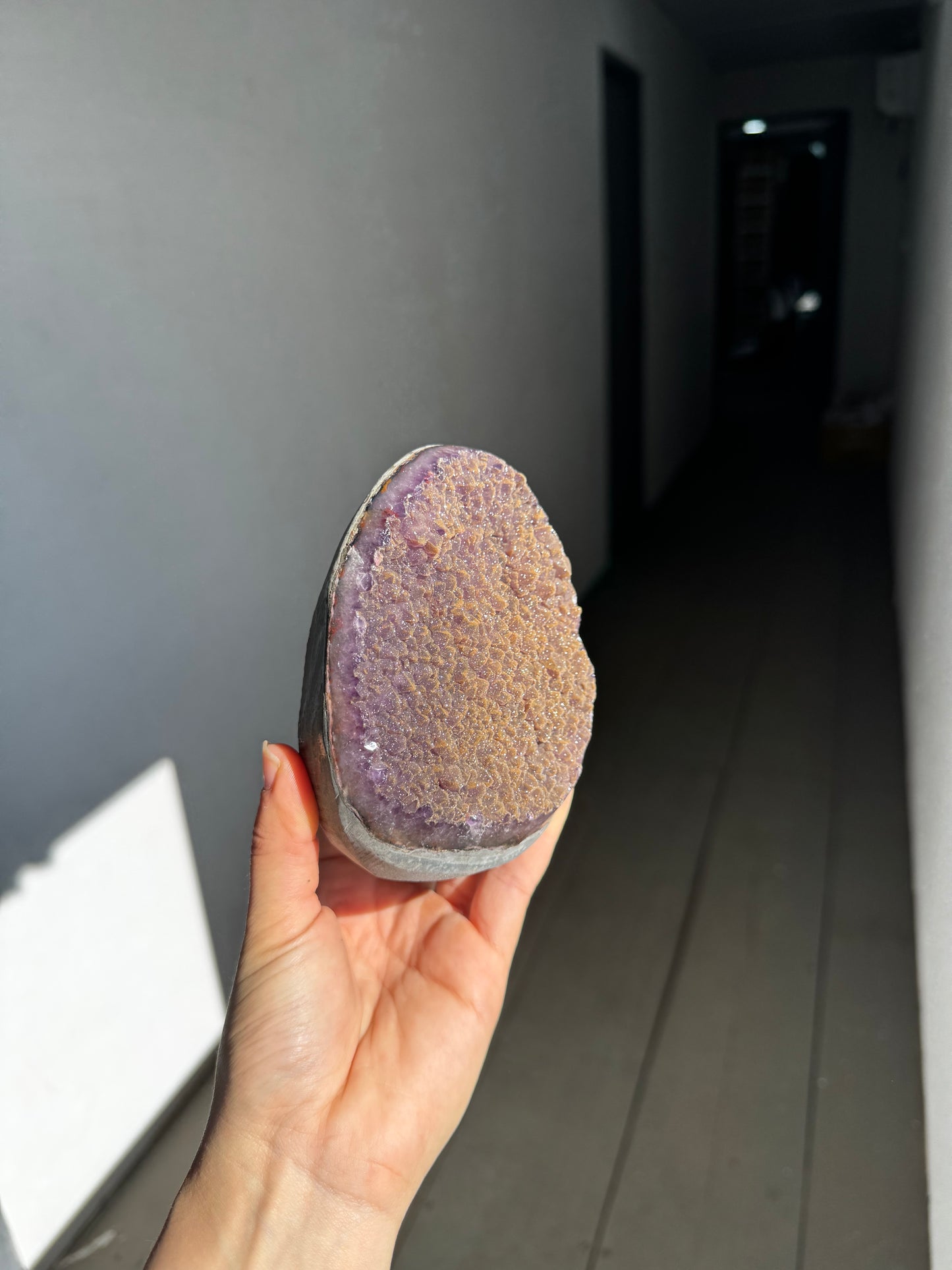 Amethyst sugar druzy piece