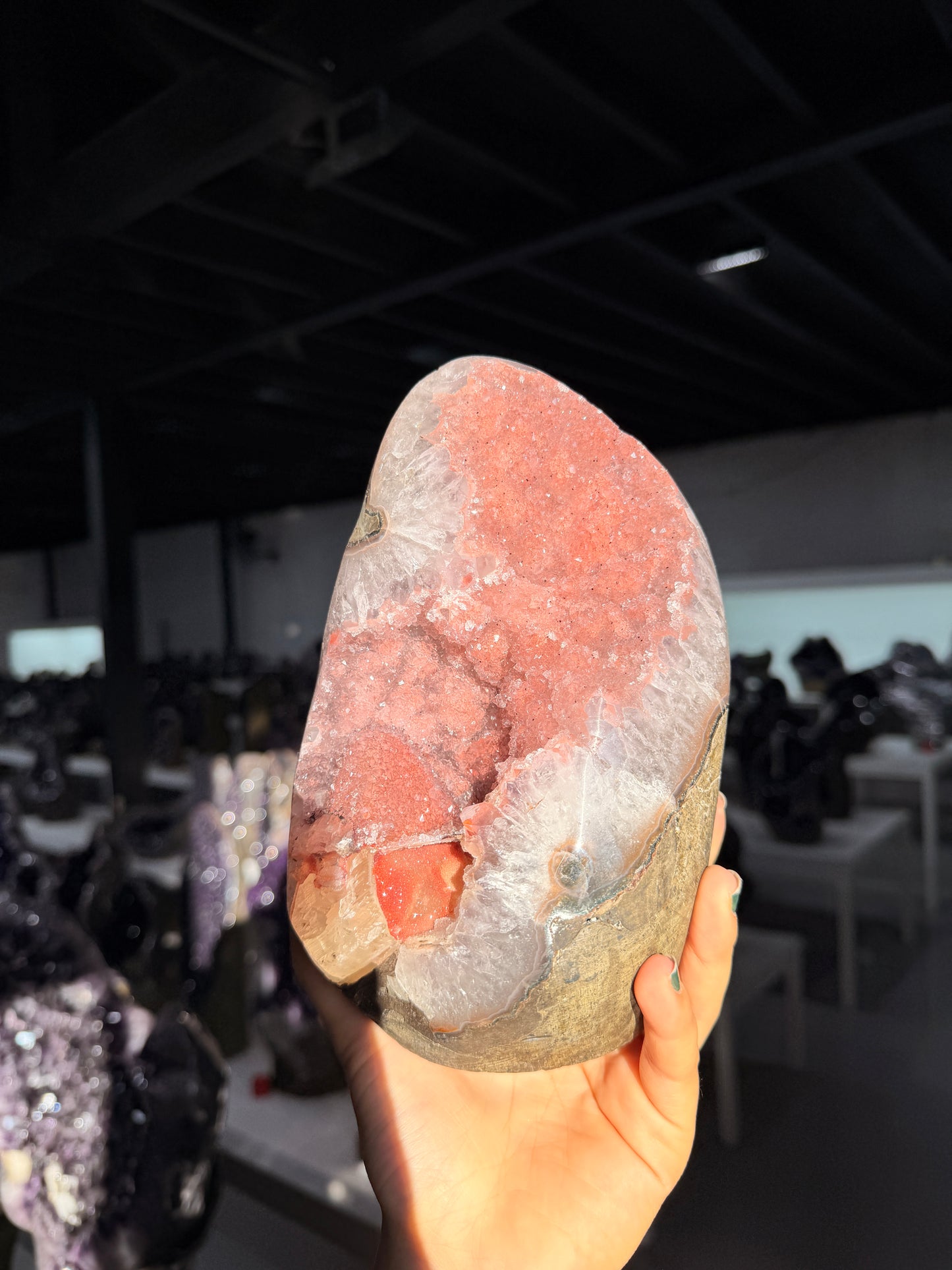 Baby pink calcite piece