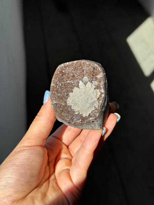 Little flower calcite specimen