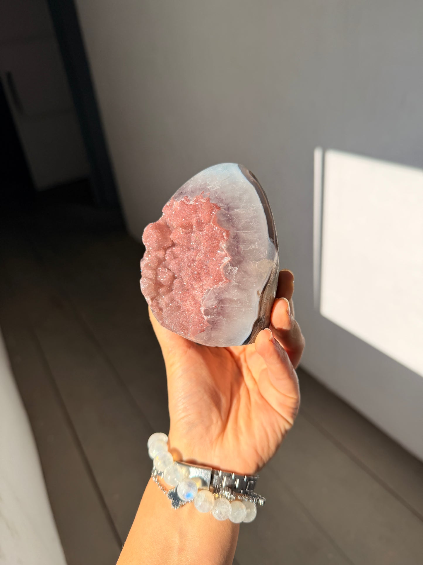 Pink sugar piece