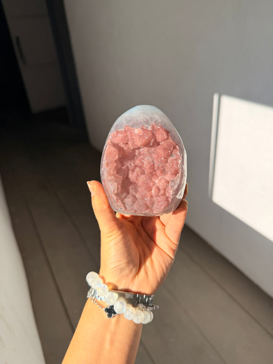 Pink sugar piece