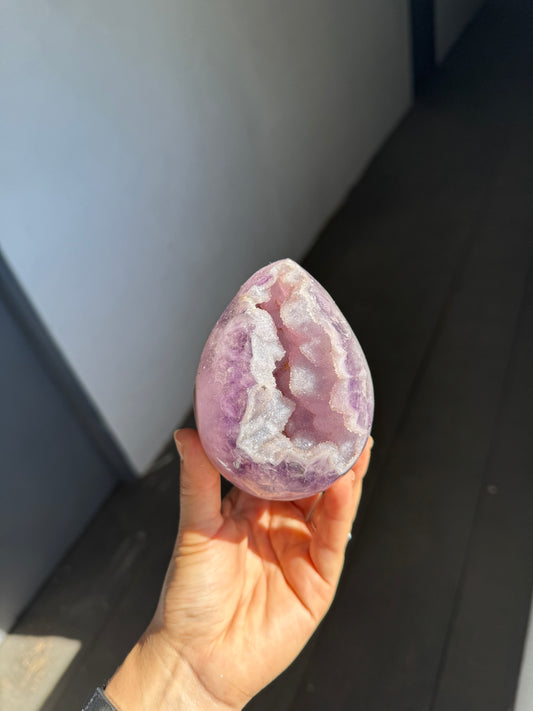 Lavender sugar amethyst egg
