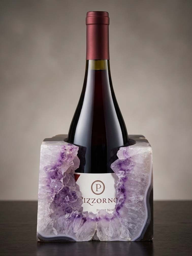 Sugar amethyst wine holder