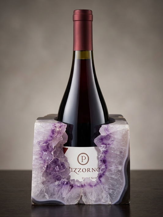Sugar amethyst wine holder