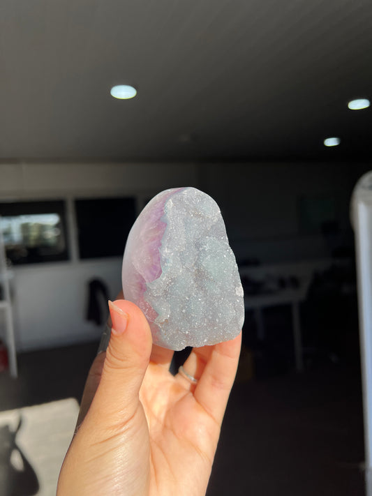 Blue amethyst cut base