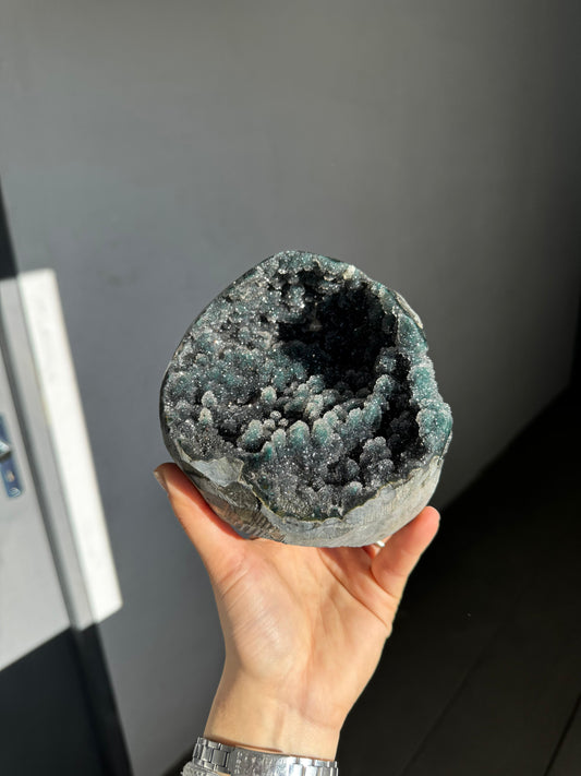 Green forest stalactite piece
