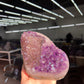 Amethyst calcite specimen