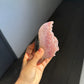 Pink baby quartz cut base