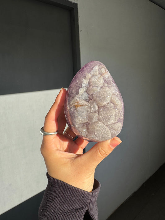Lavender amethyst egg