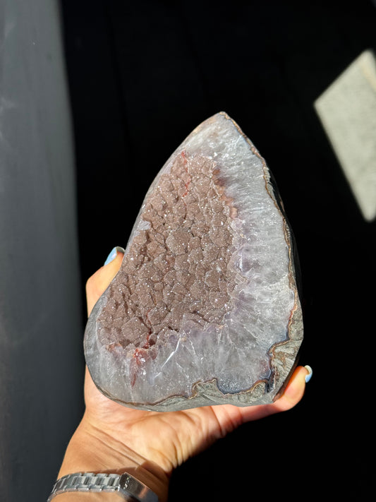 Grape sugar quartz piece