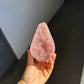 Pink baby quartz cut base
