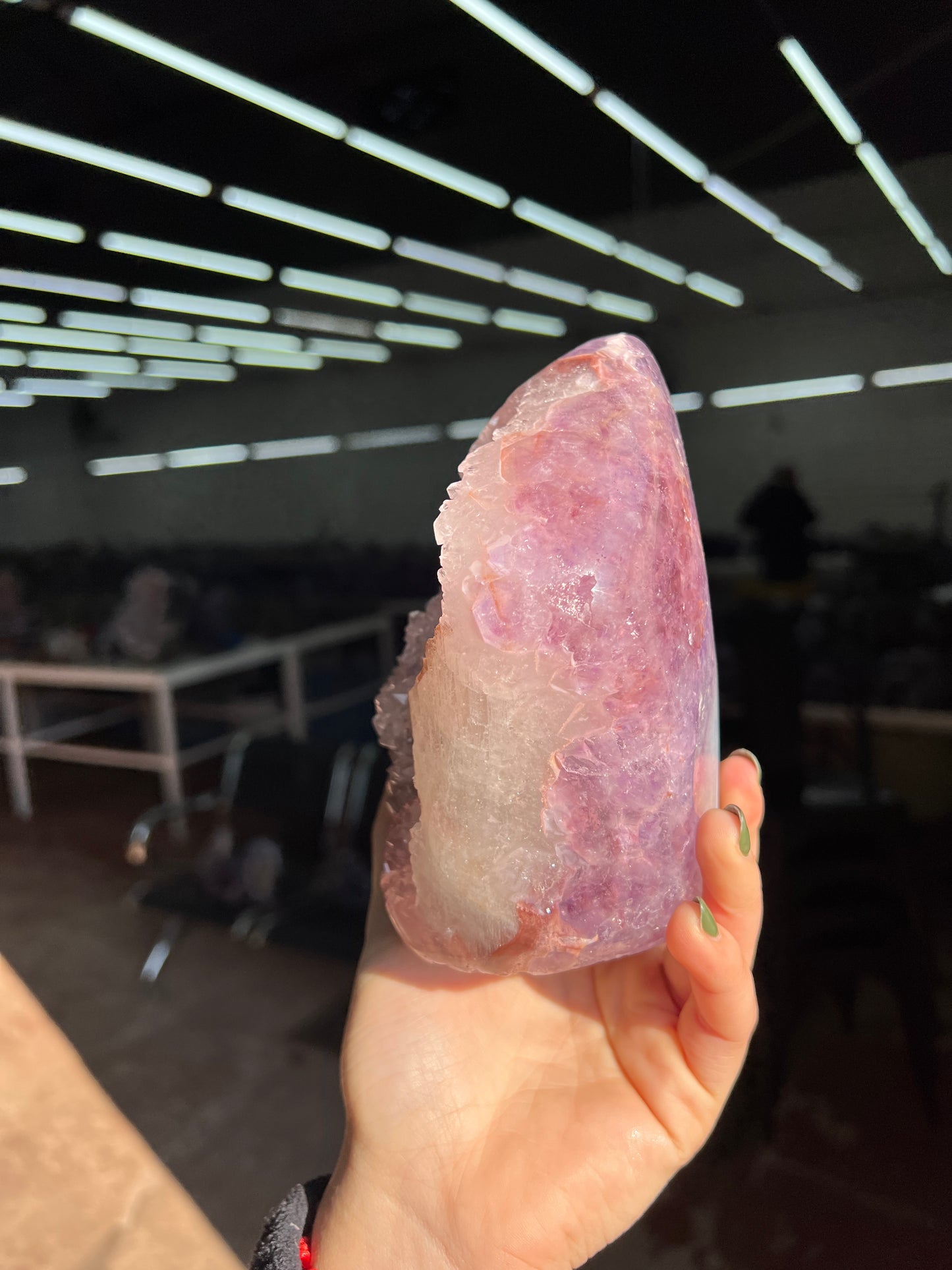 Pinky amethyst piece