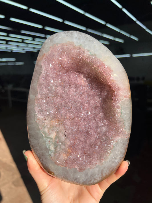 Pink rainbow galaxy piece