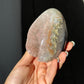 Mini Salmon quartz egg