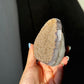 Yellow rainbow druzy cut base