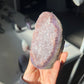 Bicolor pink amethyst cut base