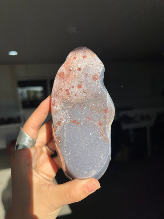 Galaxy agate cut base