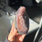 Bicolor pink amethyst cut base