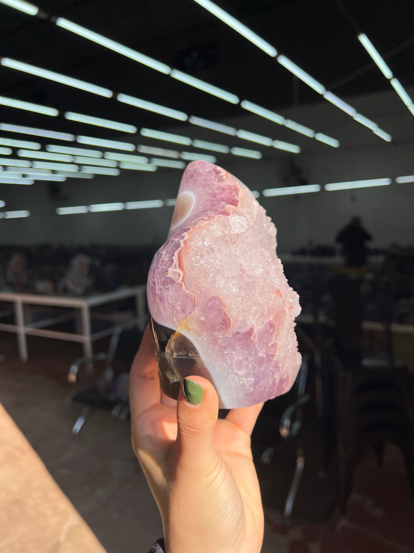 Pinky amethyst piece