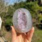 Lavender quartz cut base