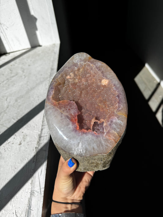 Pink sugar statement piece