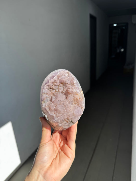 Velvet sugar druzy amethyst cut base