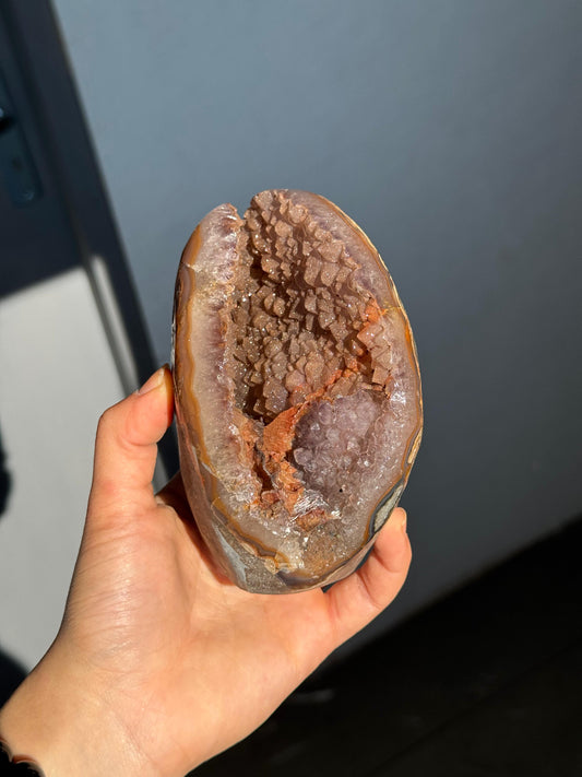 Pseudomorph amethyst sugar piece