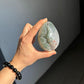Green rainbow quartz egg