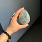 Green rainbow quartz egg