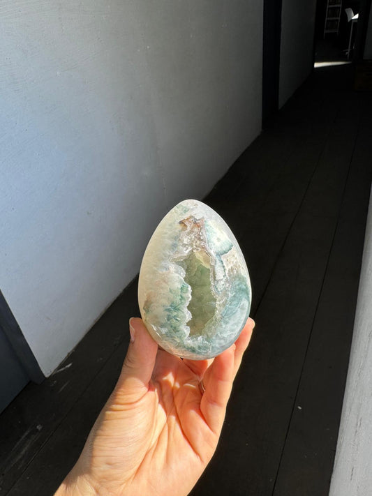 Mini green rainbow egg