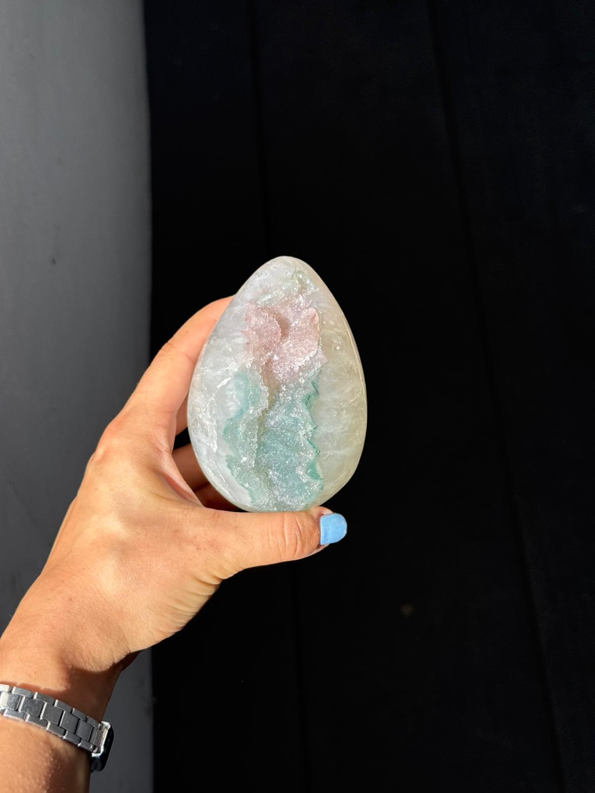 Bicolor candy rainbow egg