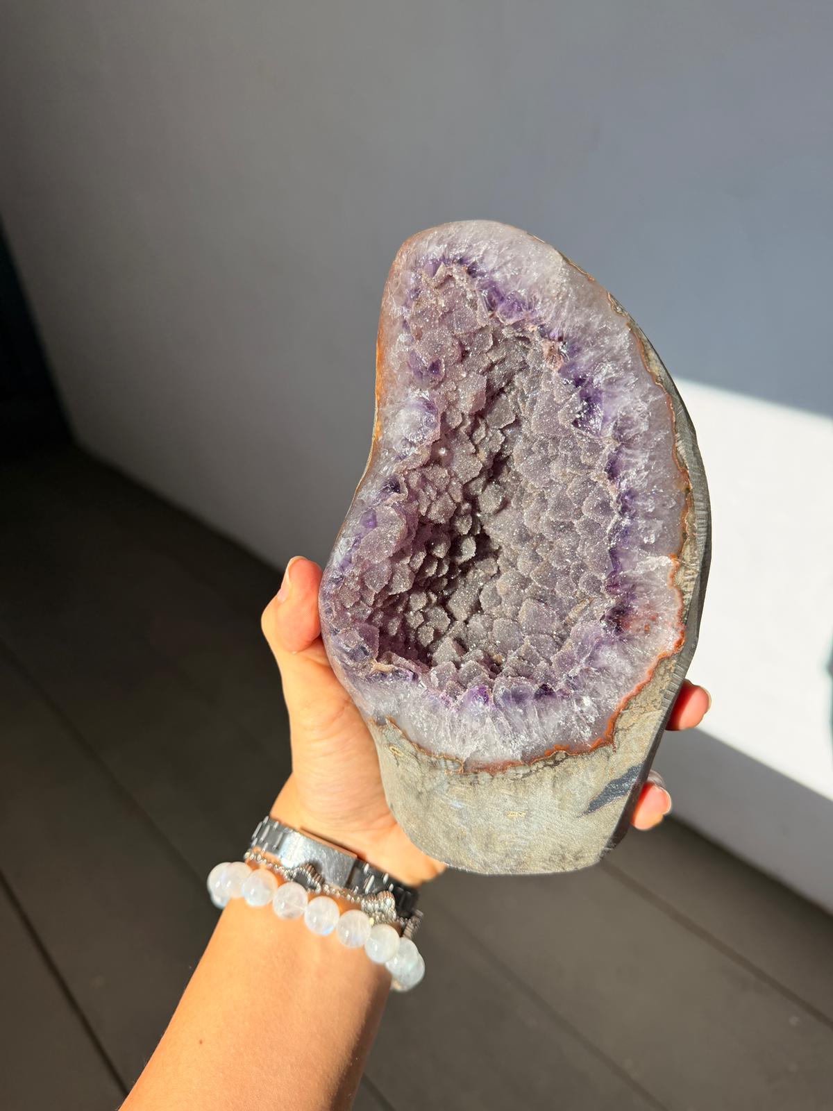 Amethyst sugar cavity piece